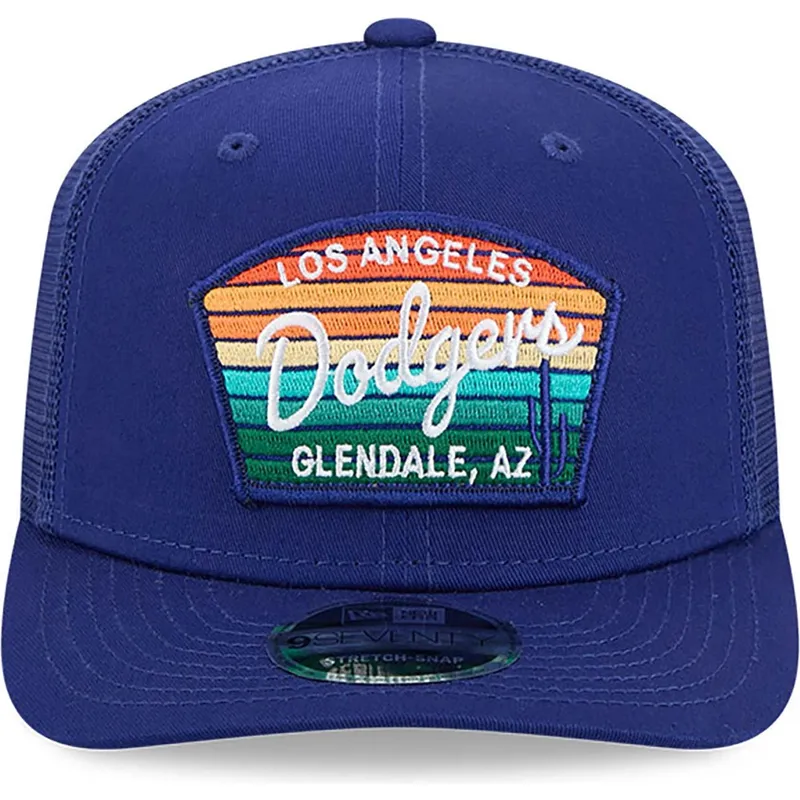 czapka-trucker-niebieska-9seventy-stretch-snap-mesh-spring-training-fan-pack-2025-los-angeles-dodgers-mlb-new-era