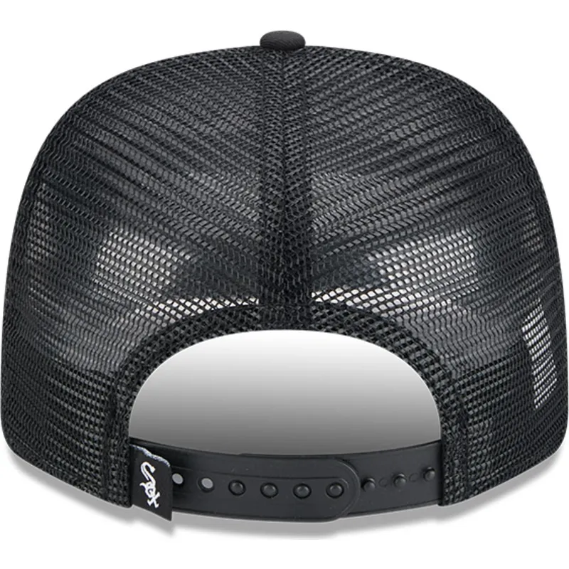 kepure-islenkta-juoda-snapback-9seventy-stretch-snap-mesh-spring-training-fan-pack-2025-chicago-white-sox-mlb-new-era