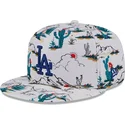 biala-plaska-czapka-snapback-9fifty-print-spring-training-fan-pack-2025-los-angeles-dodgers-mlb-new-era