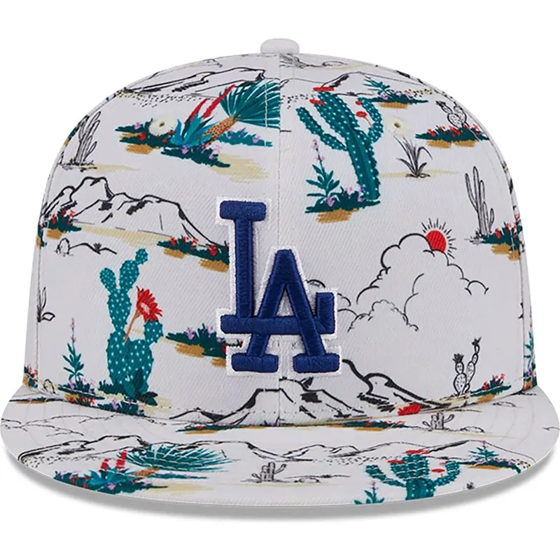 biala-plaska-czapka-snapback-9fifty-print-spring-training-fan-pack-2025-los-angeles-dodgers-mlb-new-era