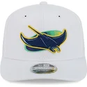 kepure-islenkta-balta-snapback-9seventy-perf-spring-training-fan-pack-2025-tampa-bay-rays-mlb-new-era
