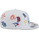 kepure-plokscia-balta-snapback-9fifty-scatter-spring-training-fan-pack-2025-mlb-new-era