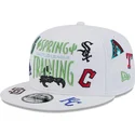 kepure-plokscia-balta-snapback-9fifty-scatter-spring-training-fan-pack-2025-mlb-new-era