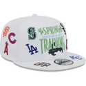 kepure-plokscia-balta-snapback-9fifty-scatter-spring-training-fan-pack-2025-mlb-new-era