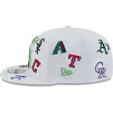 kepure-plokscia-balta-snapback-9fifty-scatter-spring-training-fan-pack-2025-mlb-new-era
