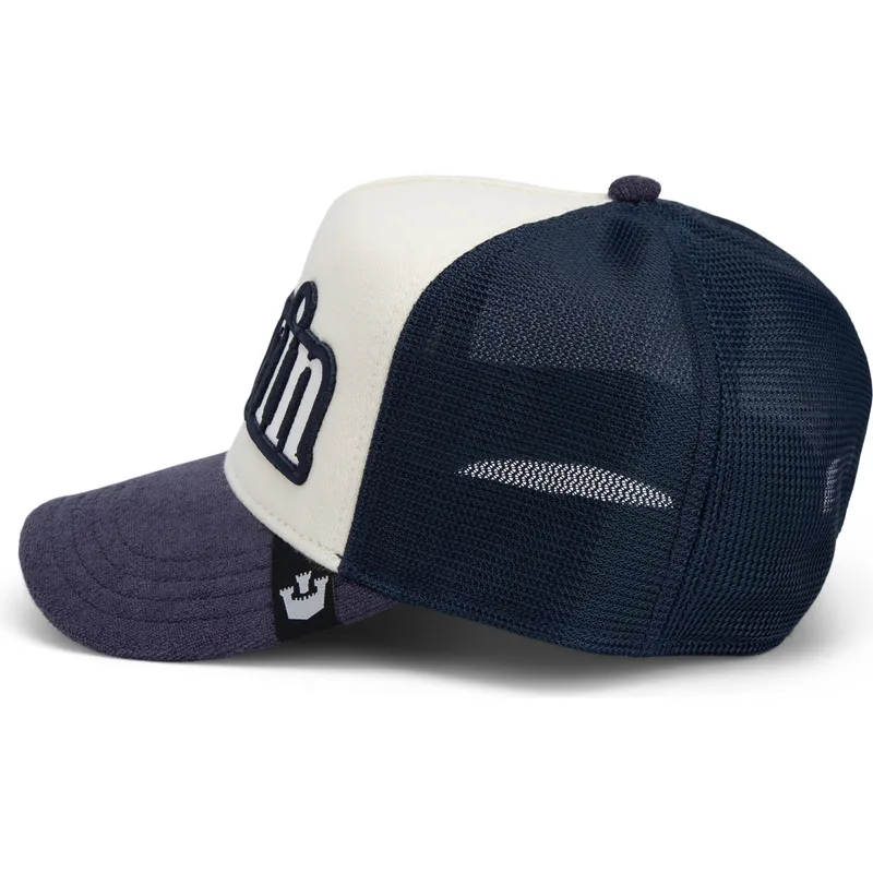 kepure-islenkta-vilkikas-tamsiai-melyna-snapback-flavor-wordmark-french-terry-the-farm-de-goorin-bros