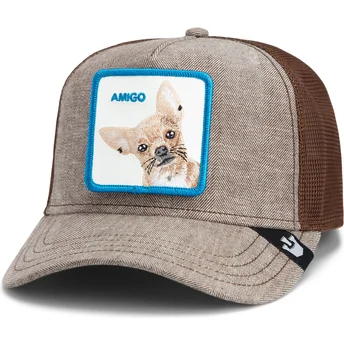 Kepurė išlenkta vilkikas ruda snapback The Farm de Goorin Bros.