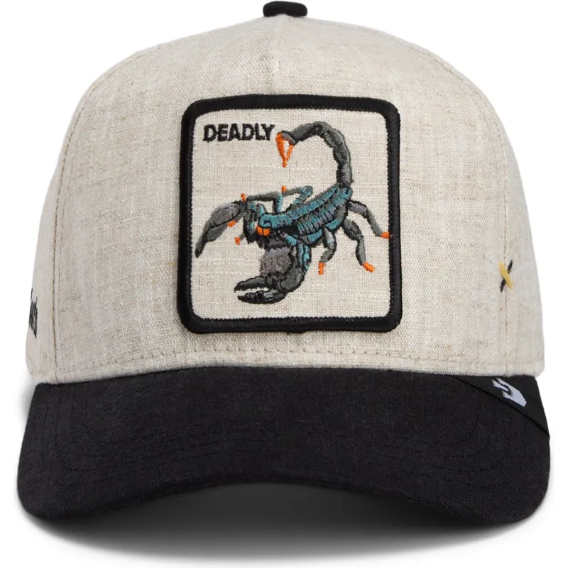 kepure-islenkta-smelio-snapback-escorpion-deadly-lethal-linen-rugged-comfort-the-farm-the-farm-de-goorin-bros