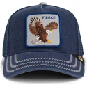 kepure-islenkta-vilkikas-tamsiai-melyna-snapback-aguila-fierce-bird-of-prey-core-canvas-the-farm-the-farm-de-goorin-bros