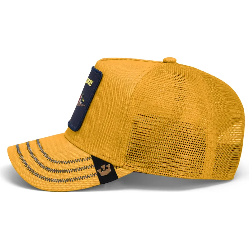 kepure-islenkta-geltona-snapback-lucky-gotta-be-quicker-core-canvas-the-farm-goorin-bros