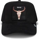 kepure-islenkta-juoda-snapback-dead-the-suede-skull-global-core-micro-suede-the-farm-goorin-bros