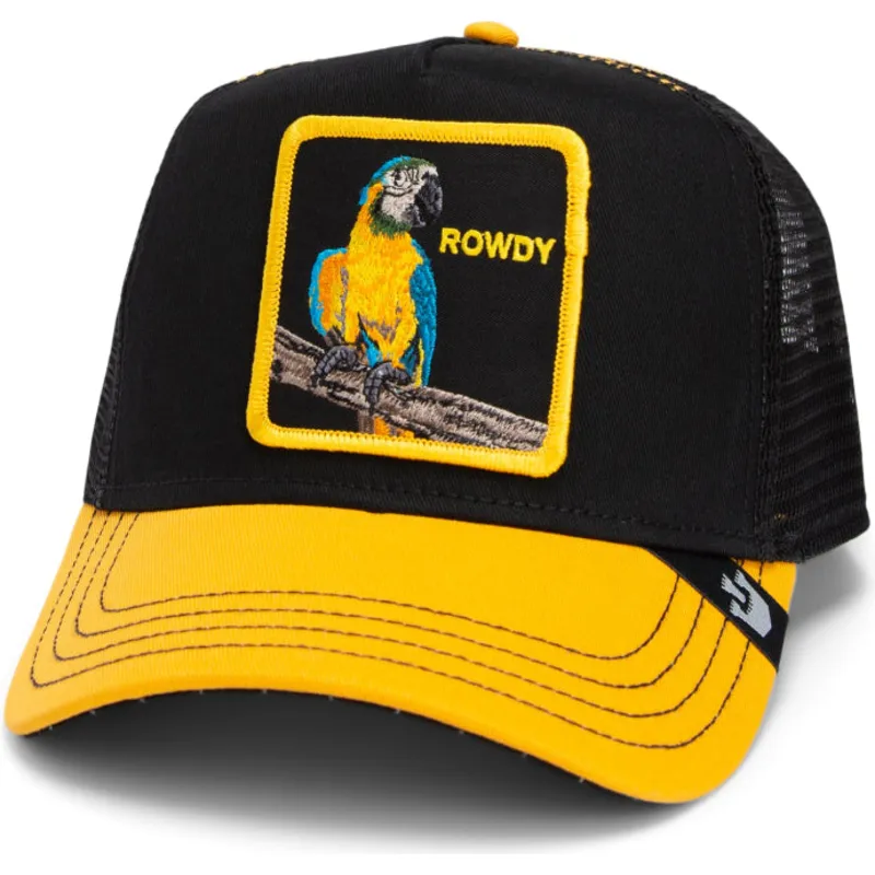 kepure-islenkta-vilkikas-juoda-snapback-loro-the-rowdy-bird-fab-farm-the-farm-de-goorin-bros
