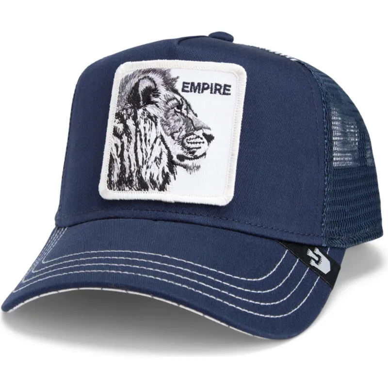 kepure-islenkta-tamsiai-melyna-snapback-the-empire-lion-fab-farm-the-farm-goorin-bros