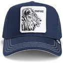 kepure-islenkta-tamsiai-melyna-snapback-the-empire-lion-fab-farm-the-farm-goorin-bros