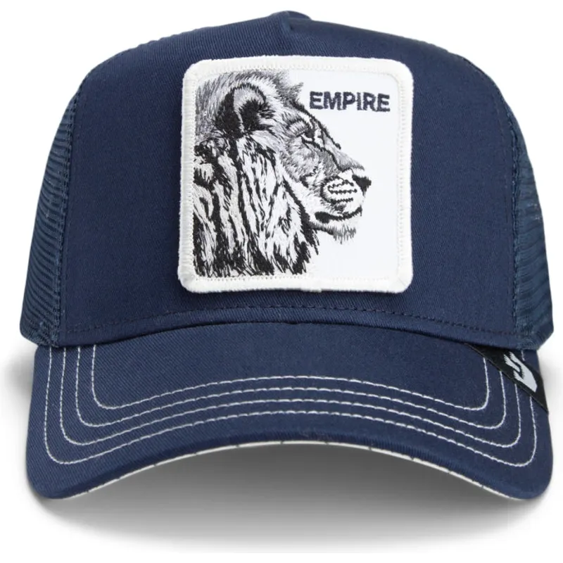 kepure-islenkta-tamsiai-melyna-snapback-the-empire-lion-fab-farm-the-farm-goorin-bros
