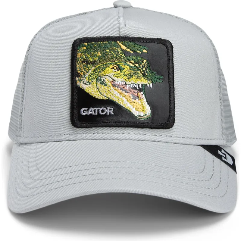 kepure-islenkta-vilkikas-pilka-snapback-cocodrilo-gator-swamp-monster-core-combo-the-farm-the-farm-de-goorin-bros
