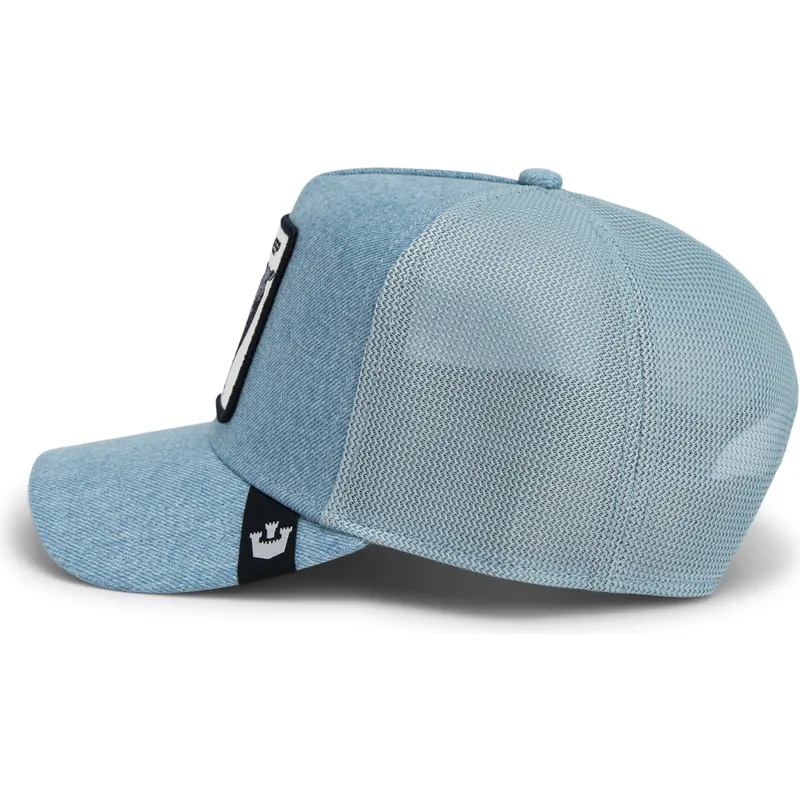 kepure-islenkta-vilkikas-melyna-snapback-oveja-the-black-sheep-global-core-denim-the-farm-the-farm-de-goorin-bros