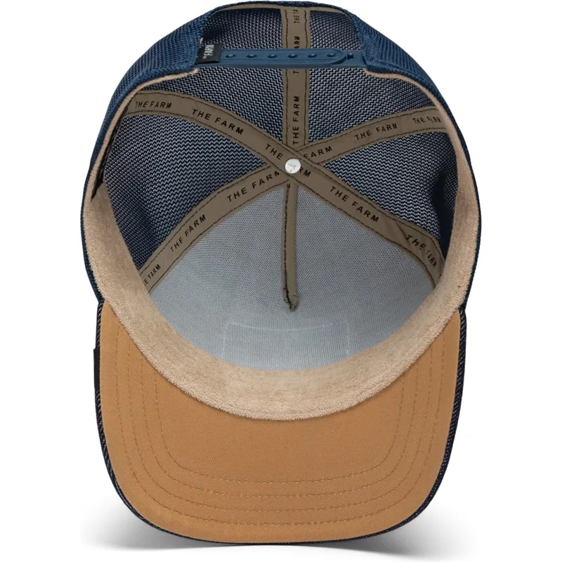 kepure-islenkta-vilkikas-tamsiai-melyna-snapback-pantera-the-panther-global-core-denim-the-farm-the-farm-de-goorin-bros