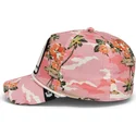 goorin-bros-curved-brim-flamingo-floater-randy-souse-git-salty-rim-the-farm-pink-snapback-cap