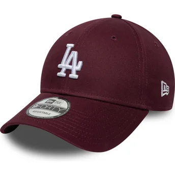 Regulowana bordowa czapka z zakrzywionym daszkiem 9FORTY Colour Pack Los Angeles Dodgers MLB od New Era