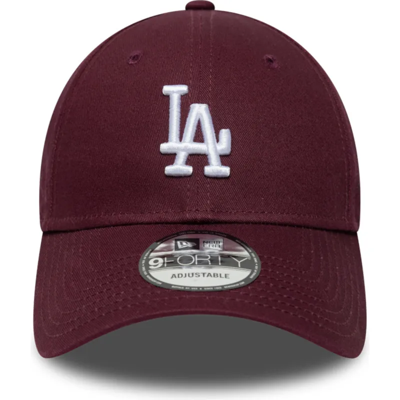 regulowana-bordowa-czapka-z-zakrzywionym-daszkiem-9forty-colour-pack-los-angeles-dodgers-mlb-new-era