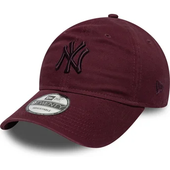Czapka z zakrzywionym daszkiem w kolorze bordowym, regulowana 9TWENTY Colour Pack New York Yankees MLB od New Era