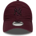regulowana-bordowa-czapka-z-zakrzywionym-daszkiem-9twenty-colour-pack-new-york-yankees-mlb-new-era