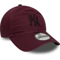 regulowana-bordowa-czapka-z-zakrzywionym-daszkiem-9twenty-colour-pack-new-york-yankees-mlb-new-era
