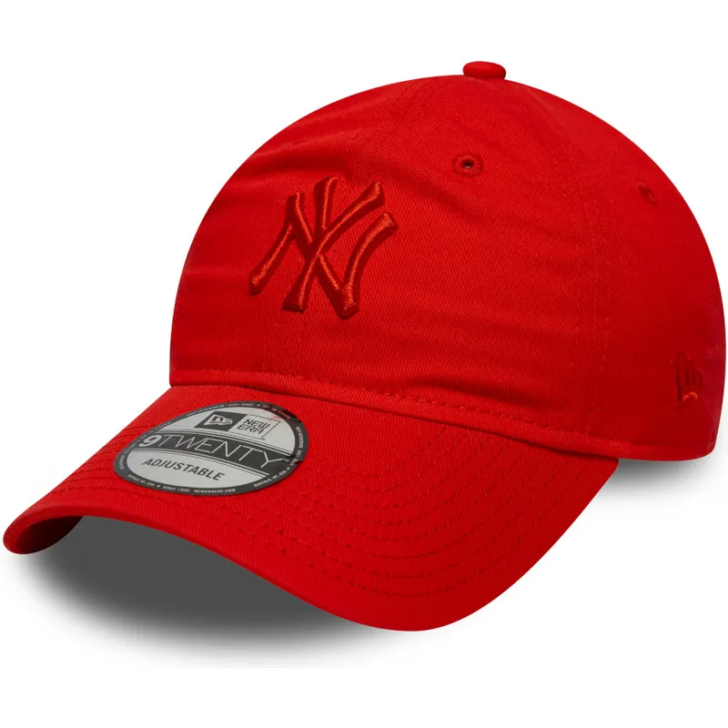 czerwona-regulowana-czapka-z-zakrzywionym-daszkiem-z-czerwonym-logo-9twenty-colour-pack-new-york-yankees-mlb-new-era