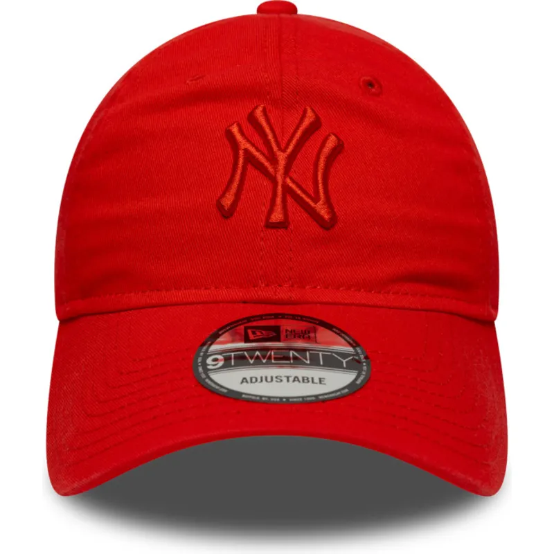 czerwona-regulowana-czapka-z-zakrzywionym-daszkiem-z-czerwonym-logo-9twenty-colour-pack-new-york-yankees-mlb-new-era