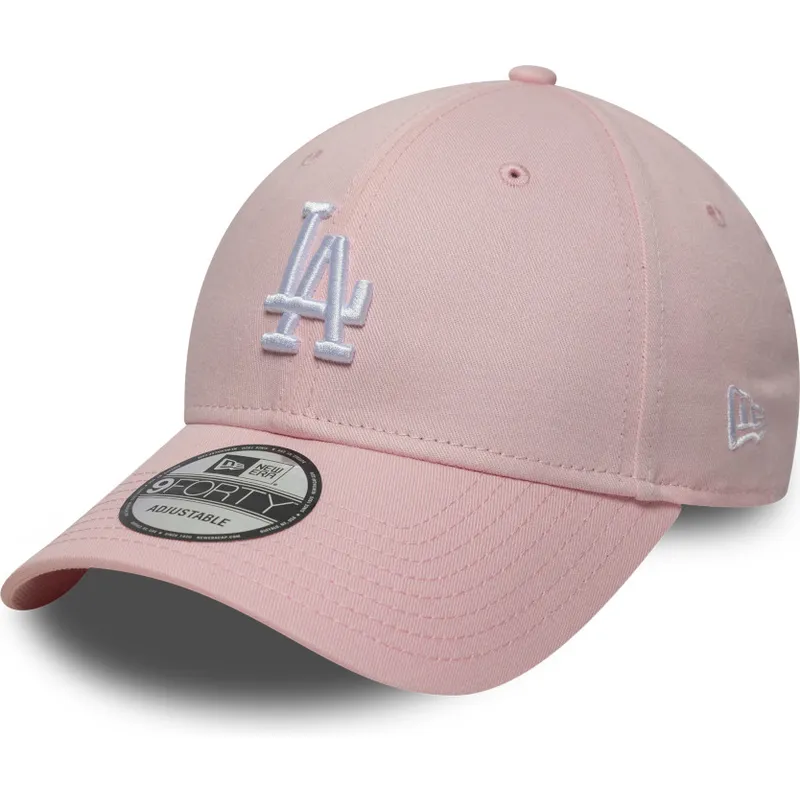 rozowa-regulowana-czapka-z-zakrzywionym-daszkiem-9forty-colour-pack-los-angeles-dodgers-mlb-new-era