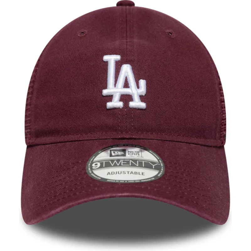 czapka-trucker-bordowa-9twenty-colour-pack-los-angeles-dodgers-mlb-new-era