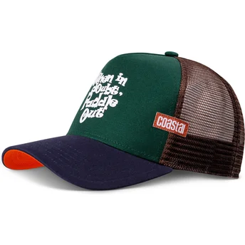 Czapka trucker zielona i granatowa When In Doubt Paddle Out HFT od Coastal