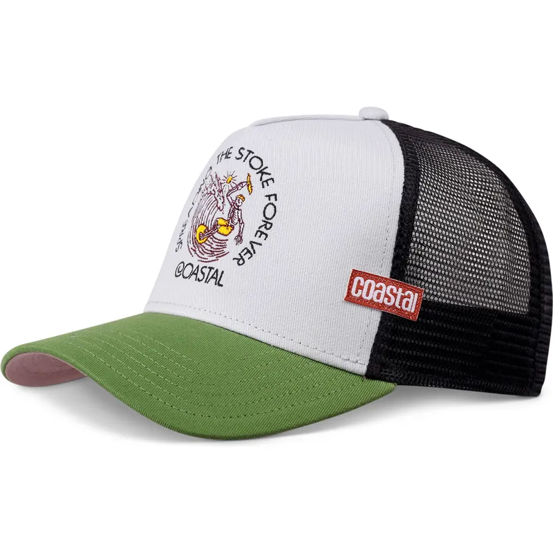 czapka-trucker-szara-i-zielona-spreading-the-stoke-forever-hft-od-coastal