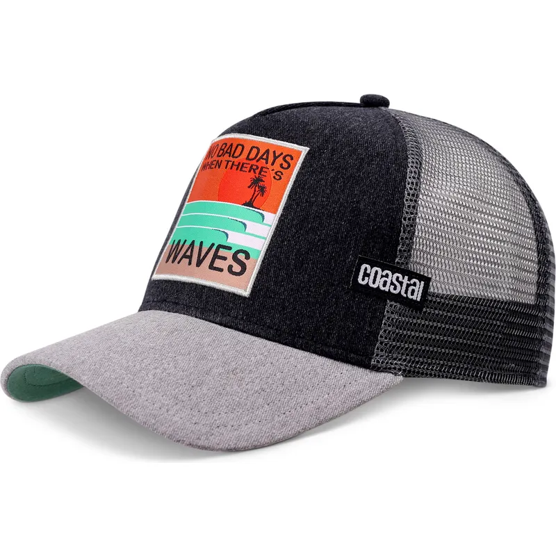 kepure-islenkta-vilkikas-juoda-snapback-no-bad-days-hft-coastal