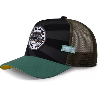 Czarna i zielona czapka trucker Nijima Island HFT od Coastal