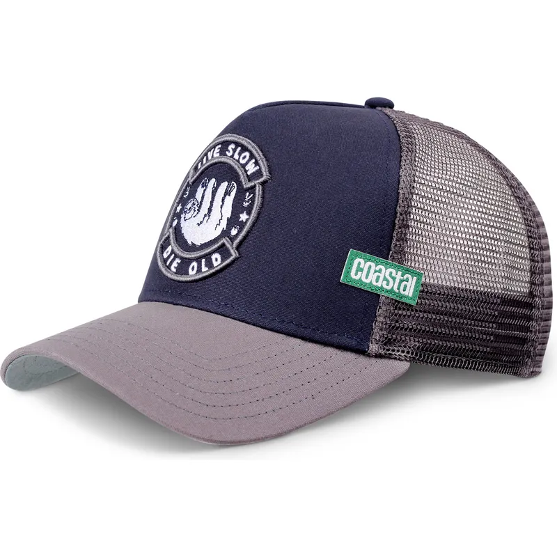 kepure-islenkta-tamsiai-melyna-snapback-live-slow-die-old-hft-coastal