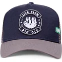 kepure-islenkta-tamsiai-melyna-snapback-live-slow-die-old-hft-coastal