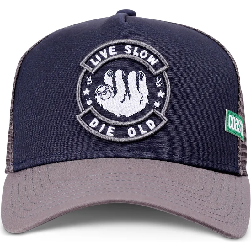 kepure-islenkta-tamsiai-melyna-snapback-live-slow-die-old-hft-coastal