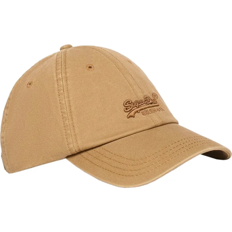 regulowana-brazowa-czapka-z-daszkiem-vintage-embroidery-light-sand-marki-superdry