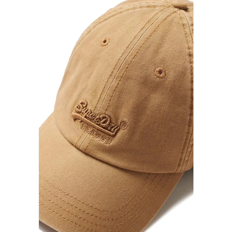 regulowana-brazowa-czapka-z-daszkiem-vintage-embroidery-light-sand-marki-superdry