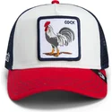 kepure-islenkta-ivairiaspalvis-snapback-goorin-bros-cock-team-rooster-original-recipe-team-pride-the-farm-white-navy-blue-and-re