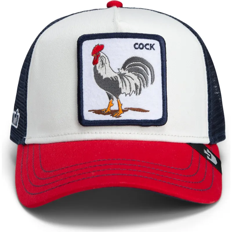 cap-islenkta-multicolor-snapback-goorin-bros-cock-team-rooster-original-recipe-team-pride-the-farm-white-navy-blue-and-red-hat-t cap-islenkta-multicolor-snapback-goorin-bros-cock-team-rooster-original-recipe-team-pride-the-farm-white-navy-blue-and-red-hat-t