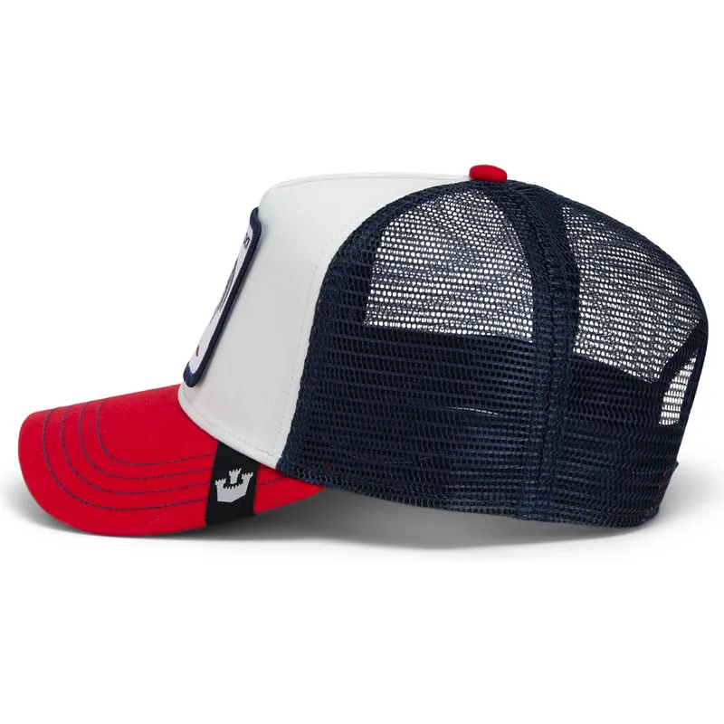 cap-islenkta-multicolor-snapback-goorin-bros-cock-team-rooster-original-recipe-team-pride-the-farm-white-navy-blue-and-red-hat-t cap-islenkta-multicolor-snapback-goorin-bros-cock-team-rooster-original-recipe-team-pride-the-farm-white-navy-blue-and-red-hat-t