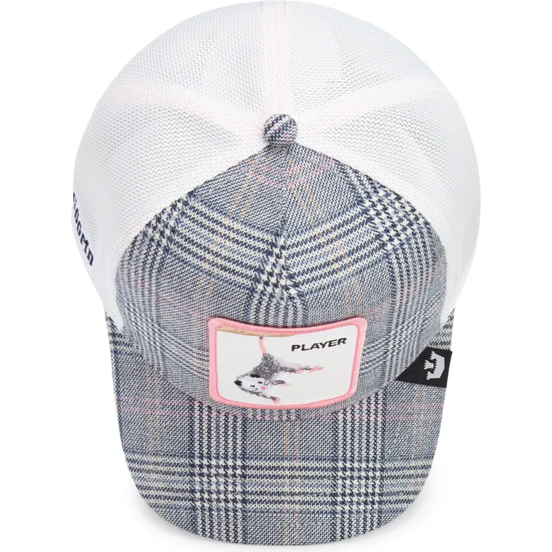 kepure-islenkta-tamsiai-melyna-snapback-goorin-bros-player-possum-luxury-moon-the-farm-navy-blue-and-white-hat-the-farm-goorin-b