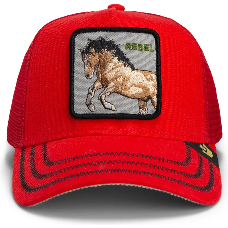 cap-islenkta-red-snapback-goorin-bros-horse-rebel-the-wild-west-core-canvas-the-farm-red-hat-the-farm-de-goorin-bros