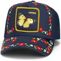 cap-islenkta-navy-blue-snapback-goorin-bros-butterfly-hyper-active-flora-fauna-the-farm-navy-blue-hat-the-farm-de-goorin-bros
