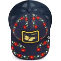 kepure-islenkta-vilkikas-tamsiai-melyna-snapback-goorin-bros-butterfly-hyper-active-flora-fauna-the-farm-navy-blue-hat-the-farm-