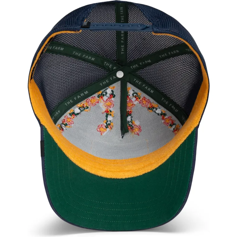 kepure-islenkta-tamsiai-melyna-snapback-goorin-bros-butterfly-hyper-active-flora-fauna-the-farm-navy-blue-hat-the-farm-goorin-br
