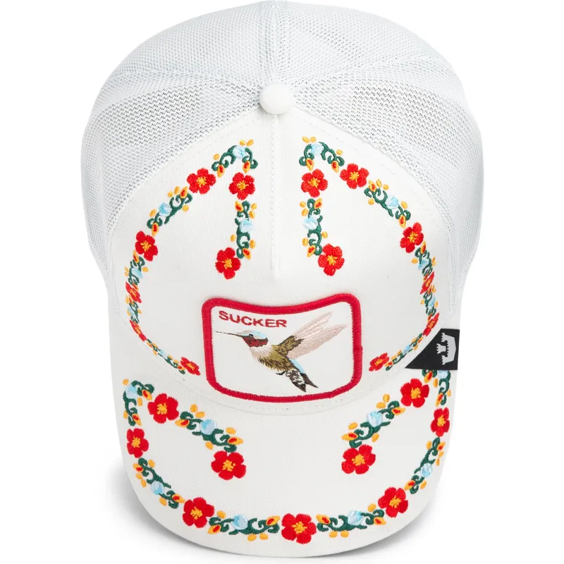 kepure-islenkta-vilkikas-balta-snapback-goorin-bros-hummingbird-sucker-necessary-nectar-flora-fauna-the-farm-white-hat-the-farm-